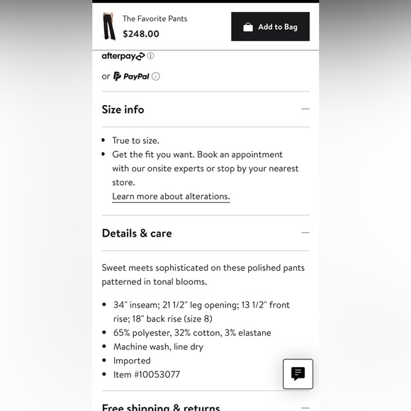 Favorite Daughter, The favorite black pleat pants, size 10  NWOT - Picture 17 of 17